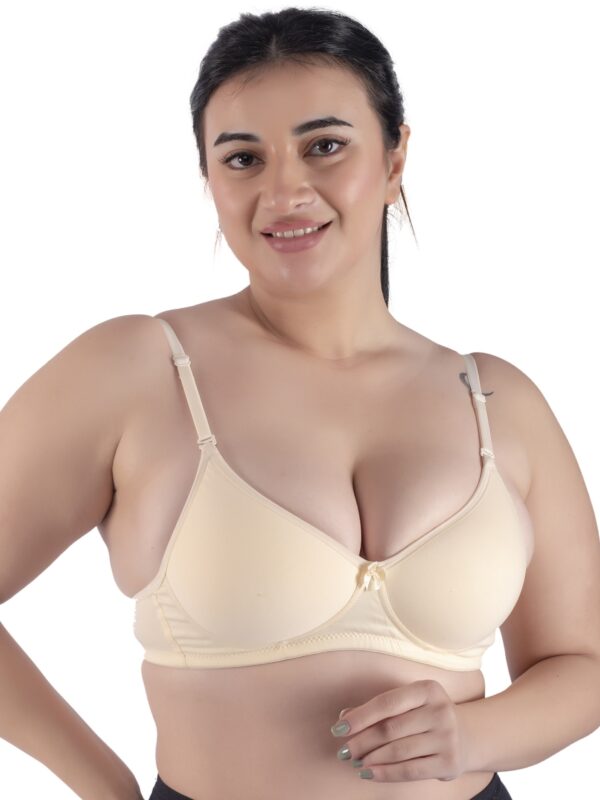 Miss Valentine Cotton Lycra Push-Up Padded Bra for Women | Comfortable Everyday Lift Bra